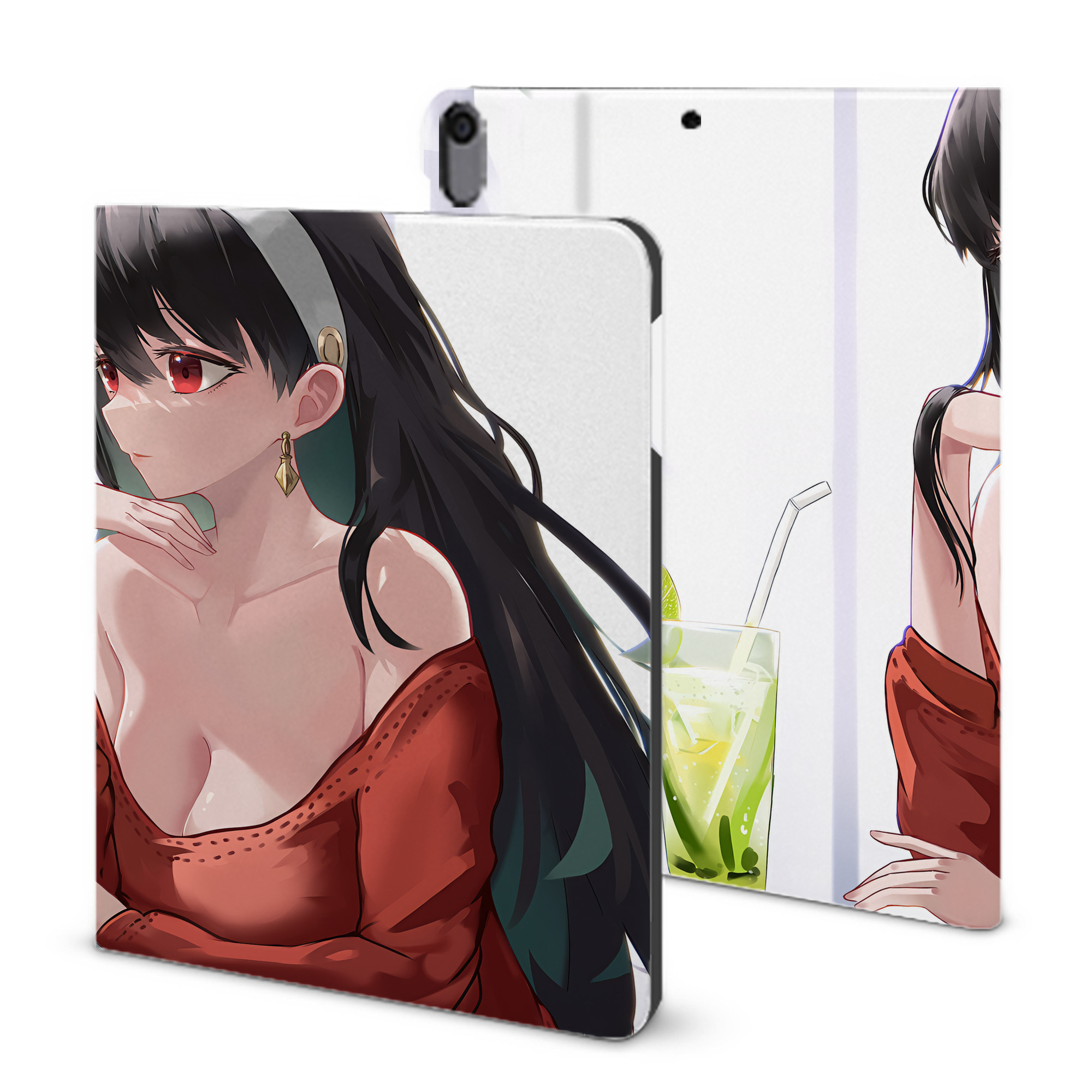 （画像用） SPY×FAMILY间谍家家酒 IPad ケース ブック型 PUレザー TPU 耐衝撃 軽量 薄型 ペン収納なし 全面保護 IPad 各モデル対応